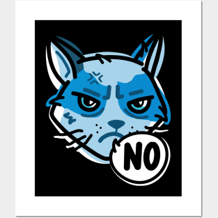 Smurf Cat Angry No Posters and Art